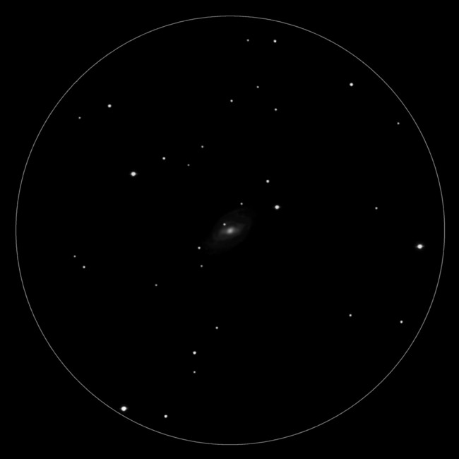 Zeichnung der Galaxie M109