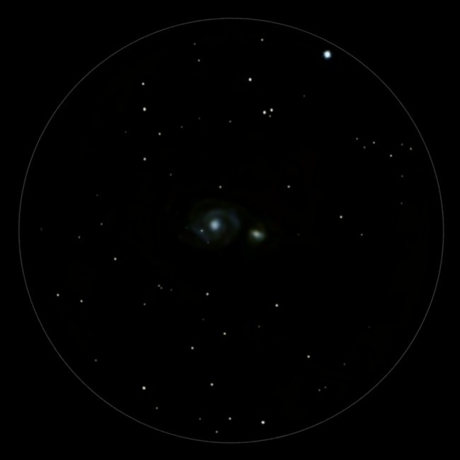 Beobachtung Whirlpoolgalaxie Messier 51