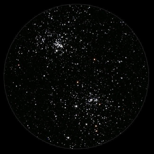 Beobachtung NGC 869 und NGC 884