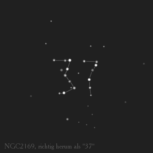 NGC 2169 - die Zahl 37 richtig herum