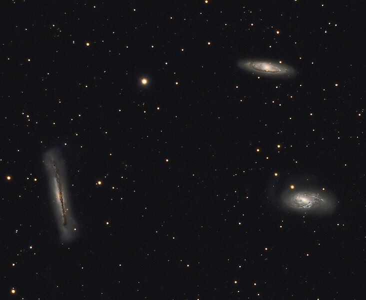 Die Galaxien M65, M66, NGC3628