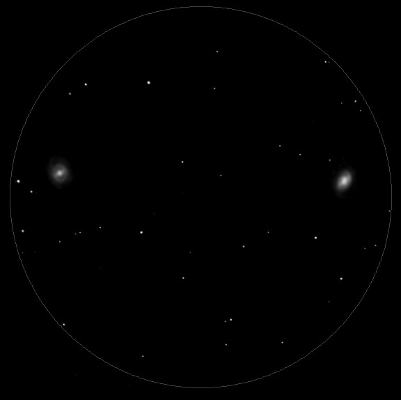 Beobachtung Messier 95 und Messier 96