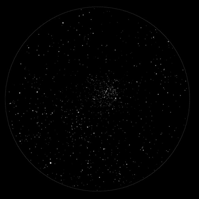Messier 52, der Salz und Pfeffer Sternhaufen