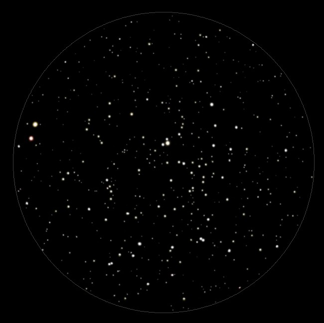 Bild vom Sternhaufen NGC 752